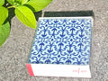 Glasuntersetzer-Set "Marokko" – 4er-Pack (ca. 10x10 cm, blau/weiß)