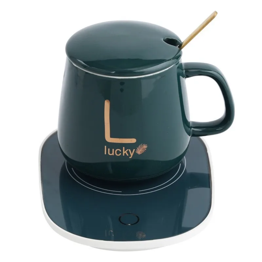 Luxus-Tassen-Thermo-Set „Smaragd & Gold" - limitiert
